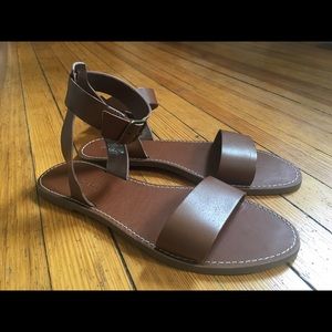 Madewell- Boardwalk ankle-strap sandal